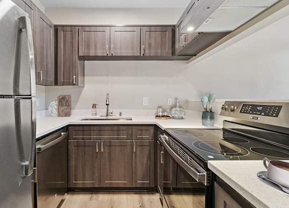 Kitchen at Marquessa Villas Apartmetns and Townhomes in Corona CA 