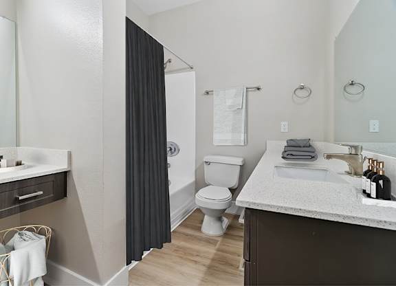 Bathroom at Marquessa Villas Apartmetns and Townhomes in Corona CA 