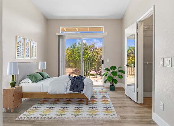 Bedroom at Marquessa Villas Apartmetns and Townhomes in Corona CA 