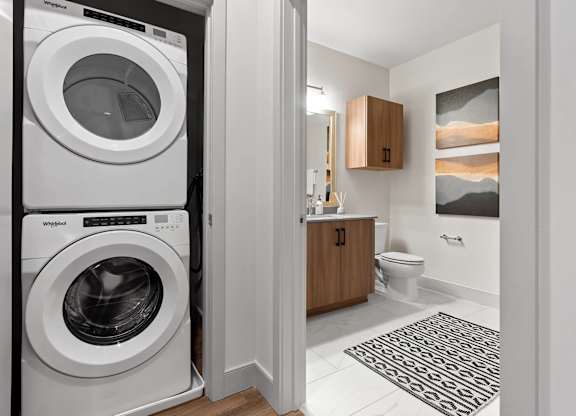 Washer and Dryer at VERO Apartments in Chelsea MA