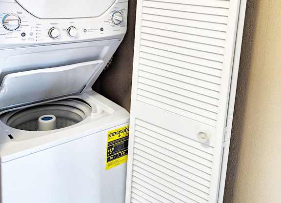 Washer and dryer at Westbrook apartments in San Diego CA