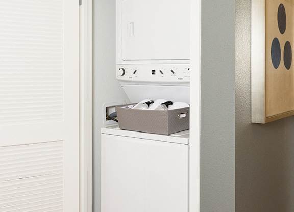 Washer and dryers at Apex apartments in Laguna Niguel CA