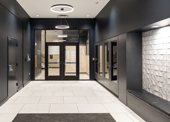 Elegant Entrance Lobby at 35W, Detroit, MI