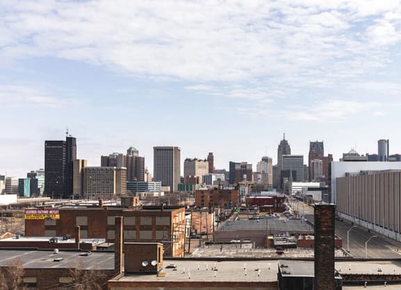 terrace view at The Assembly, Detroit, Michigan
