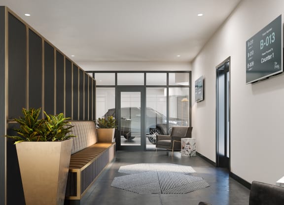 Lobby Area at The Press/321, Detroit, Michigan