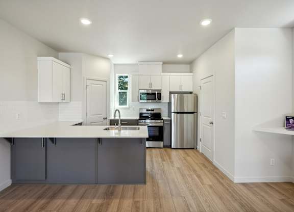 Open Concept Kitchen at Holmes Park Townhomes, Oregon City, OR, 97045