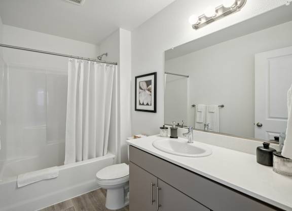 Luxurious Bathroom at Holmes Park Townhomes, Oregon City, OR