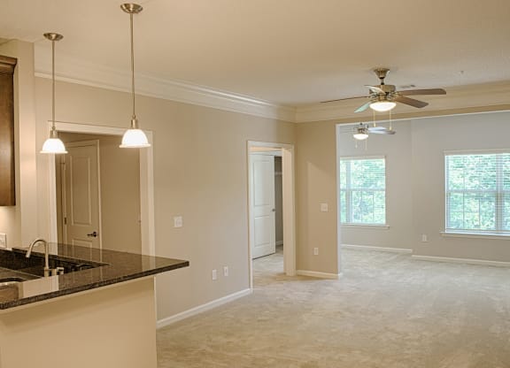 living room with sunroom