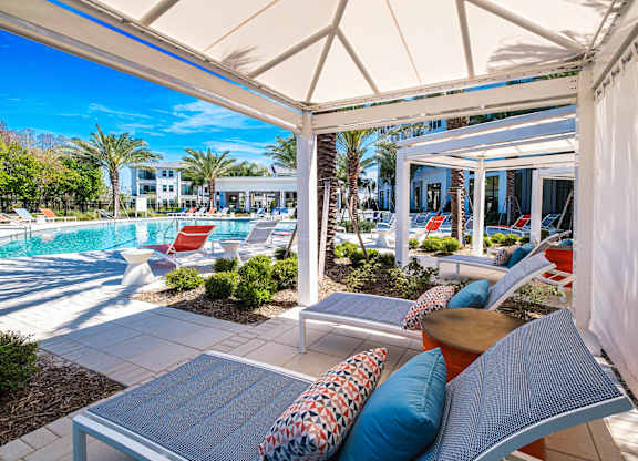 Poolside Lounge at Altis Grand Suncoast Apartments, Land O' Lakes, 34638