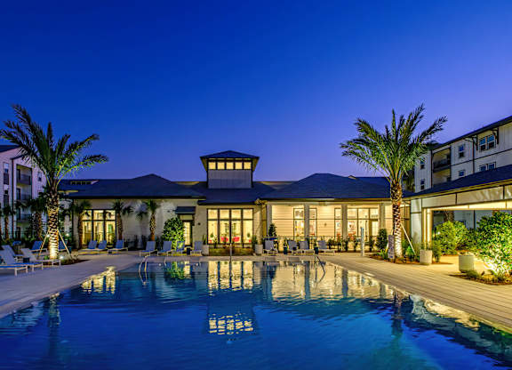Twilight Pool at Altis Grand Lake Willis, Orlando, FL