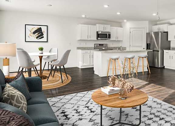 Spacious Living Room at The Grove Moundville, Moundville