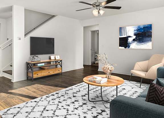 Living Room Interior at The Grove Moundville, Moundville, 35474