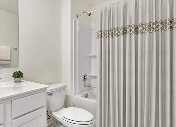 Spa Inspired Bathroom at The Grove Moundville, Moundville, Alabama
