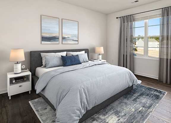 Comfortable Bedroom at The Grove Moundville, Moundville, AL, 35474