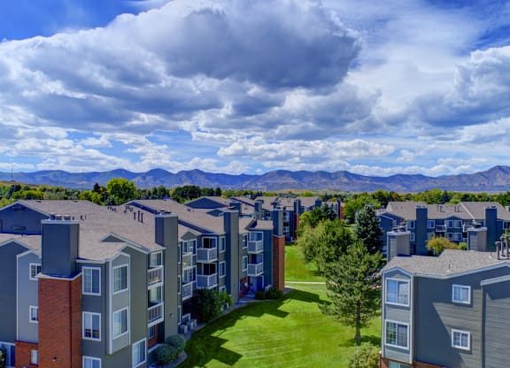 aerial view of apartment