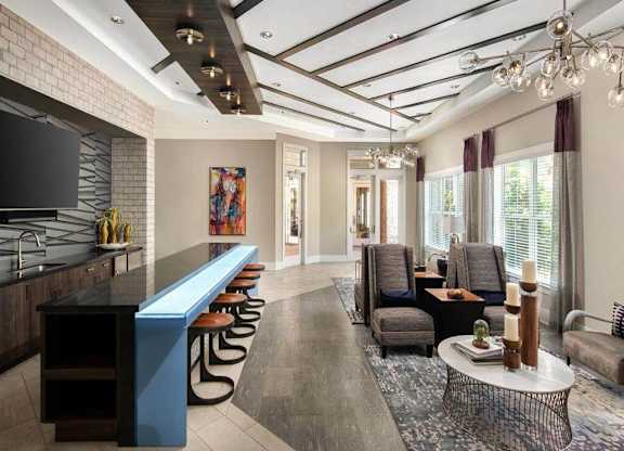 Demo kitchen and resident lounge