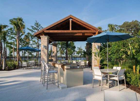 Outdoor kitchen and grills