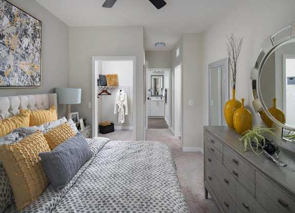 Master bedroom with closet