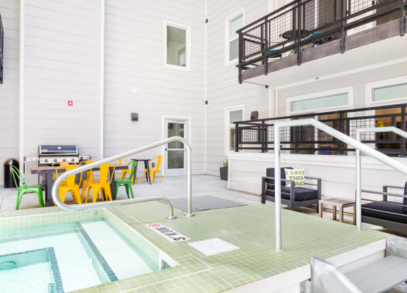 our apartments showcase an unique swimming pool