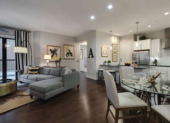 Living and dining at Ascent at City Centre