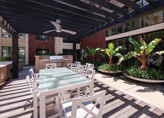 Pool patio at Ascent at City Centre
