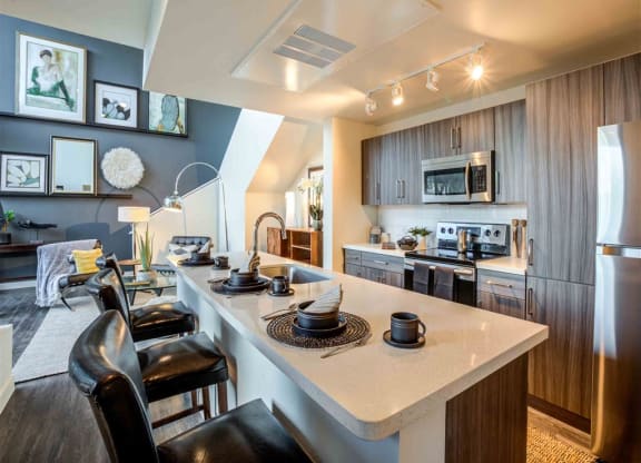 Fully Equipped Kitchen at Circa Central Avenue, Phoenix