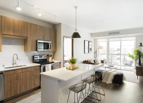 Kitchen and Living space