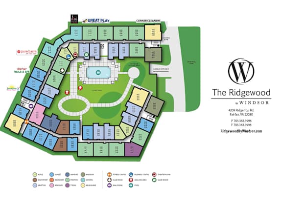 a floor plan of the ridgewood