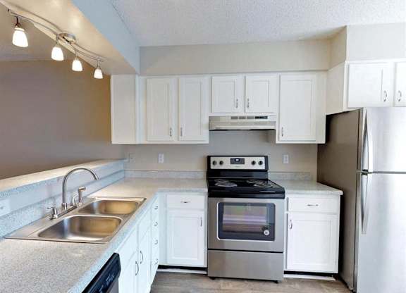 White kitchen at West Wind Landing, Savannah, GA, 31410