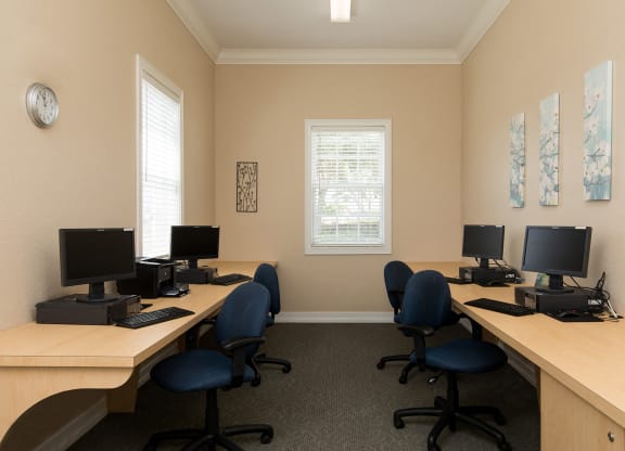 Business Center With Computers
