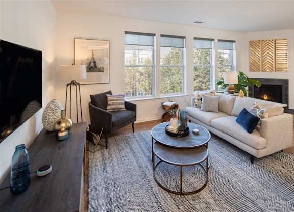 Spacious Living Room at Riverwalk, Conshohocken