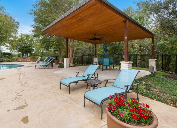 Poolside Relaxing Chair at The Vista on Brodie, Austin, TX