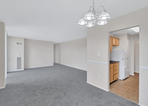 Phoenix Living Room and kitchen carpeted