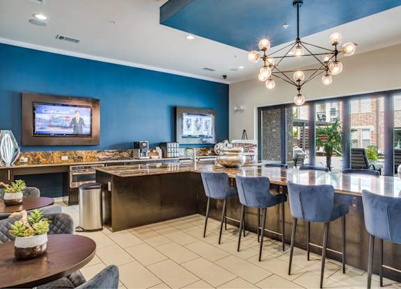 Brand new Clubhouse with entertainment center, pool table, TV and lounge area with kitchen