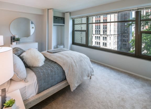 Bedroom View at Twin Towers, Chicago