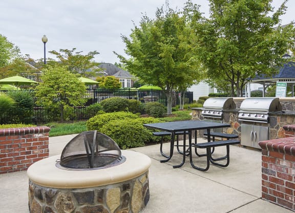 Barbecue Area at Ultris Courthouse Square Apartments in Stafford, Virginia, VA
