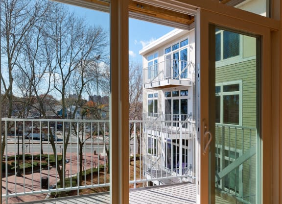 Spacious Balcony at 7 Cameron, Massachusetts 02140