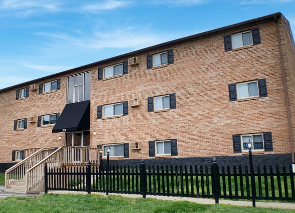 Back Exterior at Crown Station Apartments, Amelia, 45102
