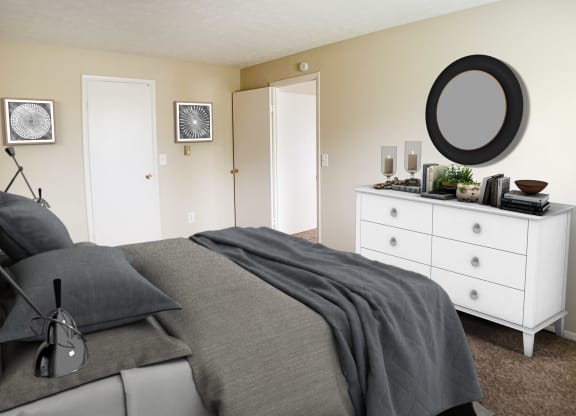 Bedroom at Crown Station Apartments, Amelia, 45102