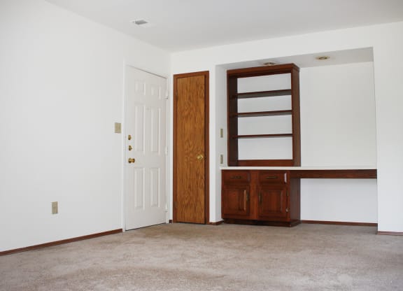 Living Room at Woodhills Apartments, West Carrollton