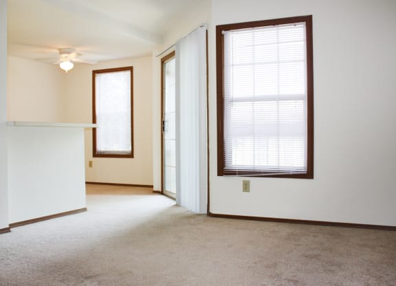 Living Room at Woodhills Apartments, West Carrollton, Ohio