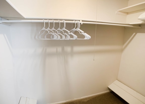 Closet space at Oakwood Apartments, Florence, Kentucky
