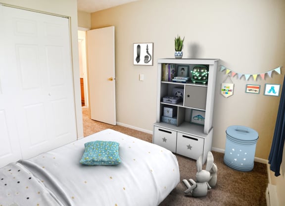 Bedroom  at Concord Woods Apartments, Milford, OH