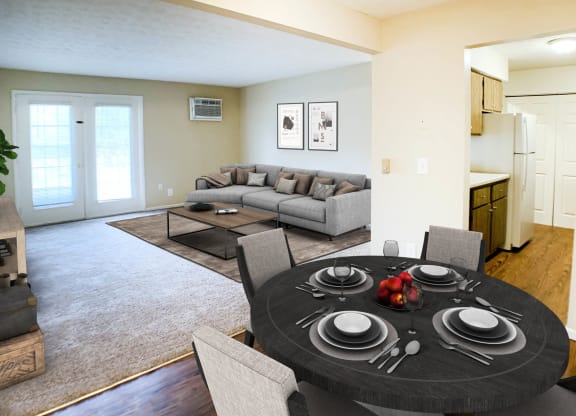 Living Room  at Concord Woods Apartments, Milford, OH