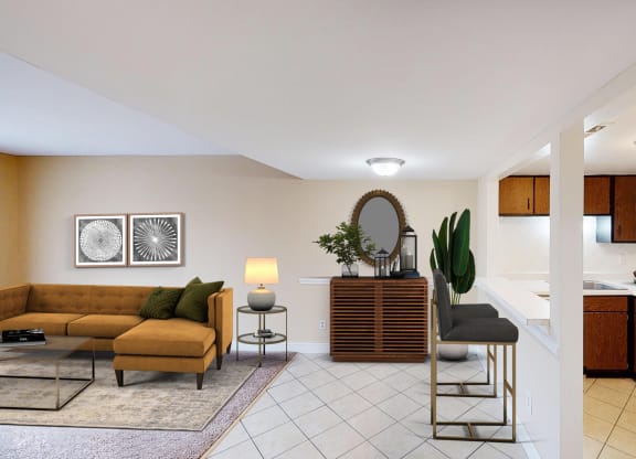 Virtual Living Dining Kitchen at The Wynds, Kettering, OH