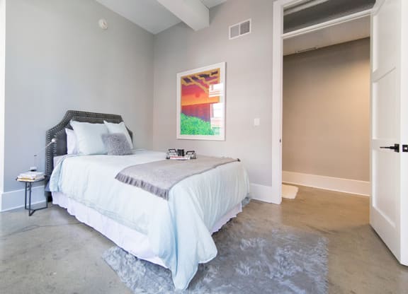 Bedroom with comfy bed at Fourteen56, Michigan, 48226