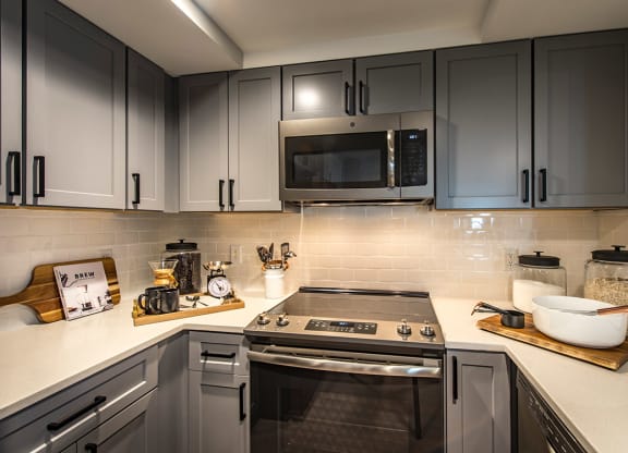 cambridge park apartment model kitchen interior