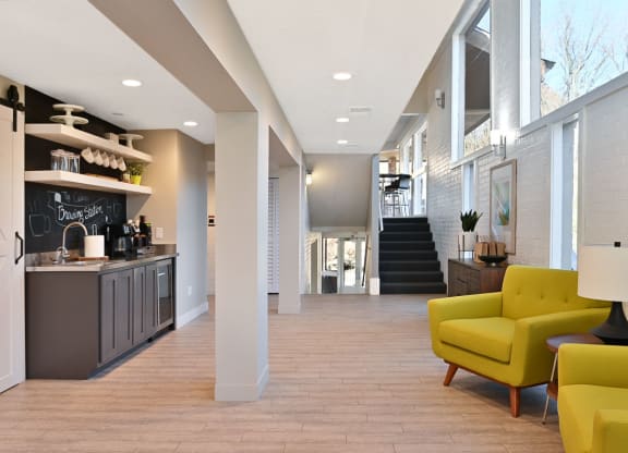 Clubhouse Lobby and Coffee Bar