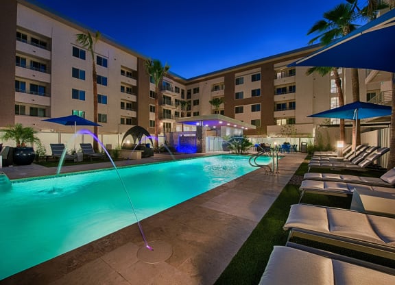 Heated pool and spa