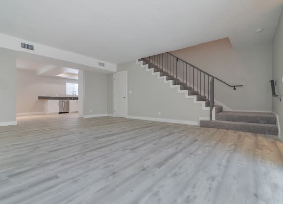 Living Area With Loft at Bixby Hill Apartments, Long Beach, CA, 90815